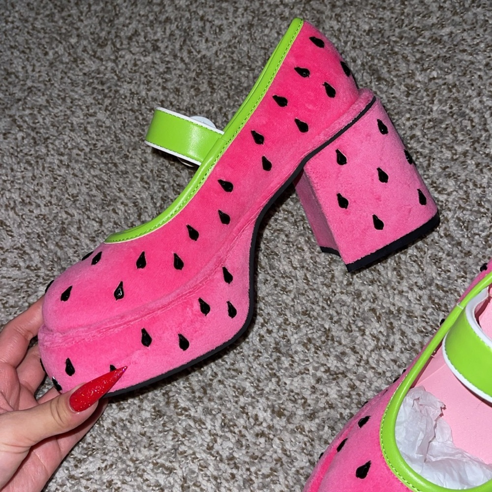 Dollskill watermelon platform Mary Jane 7 - Picture 2 of 3